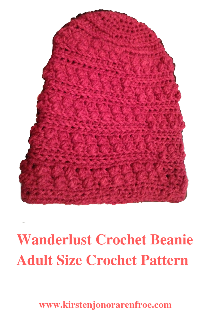 wanderlust beanie crochet